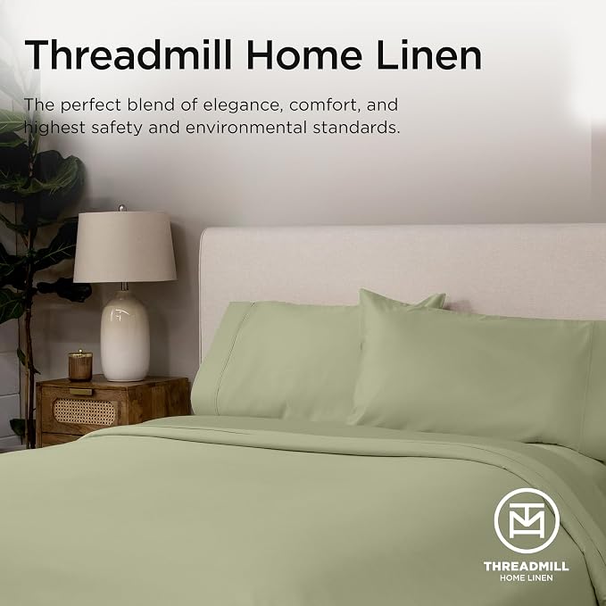 Threadmill Luxury Full Size Sheets | 656 Thread Count Certified Supima Cotton - Image 8