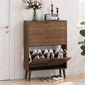 Vibe & Dine Shoe Cabinet with 2 Flip Drawers, Modern Shoe Storage Organizer by VibeDine