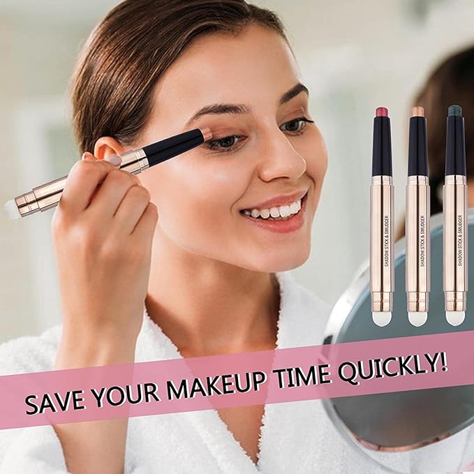 Rose Gold Eyeshadow Stick Makeup, Highlighter Matte Cream Eye Shadow Pencil - Image 2