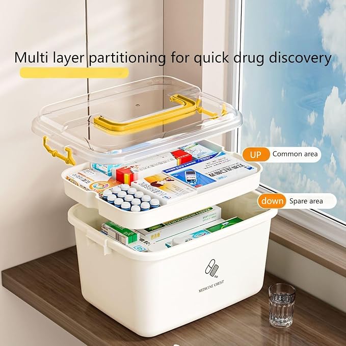Plastic Medicine Storage Organizer & First Aid Box, Medicine Box - Image 2