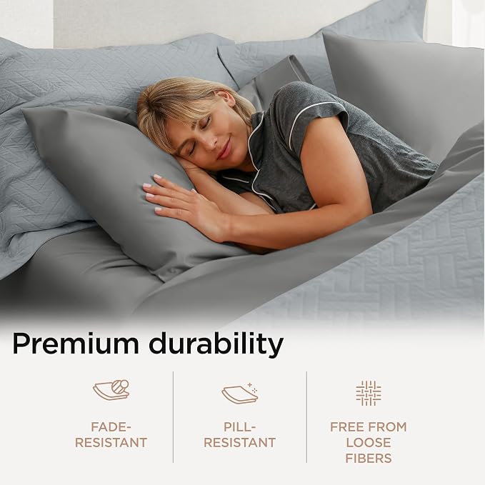 Threadmill American Supima King Size Sheets Set | 656 Thread Count 4 Piece - Image 4