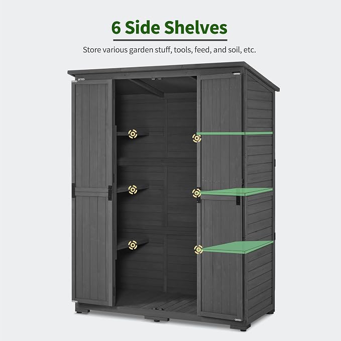 Macrout Large Outdoor Storage Cabinet - Image 4