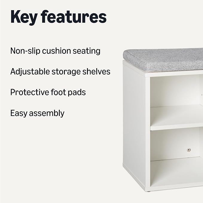 Amazon Basics Shoe Storage Bench - Image 3