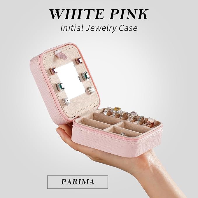 Parima Pink 'W' Initial Jewelry Box - Image 3