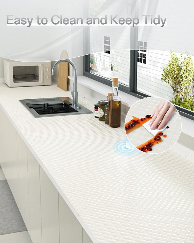 Shelf and Drawer Liner for Kitchen Cabinet, Non-Adhesive 12in x 240in - Image 7