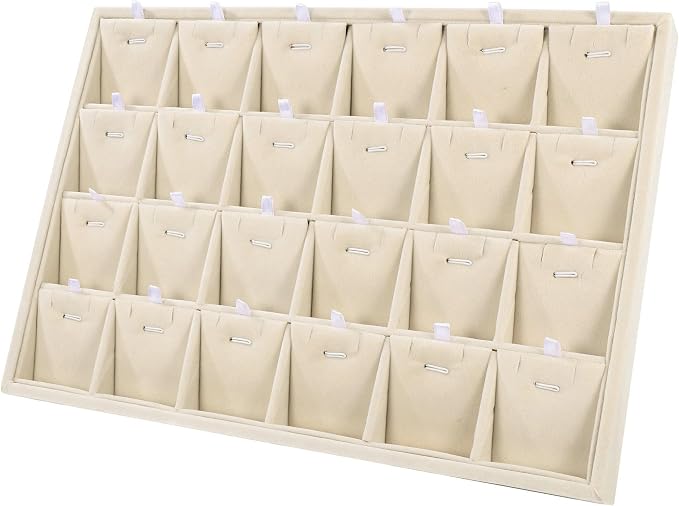 Mornajina 24 Grids Stackable Jewelry Tray Organizer - Image 2