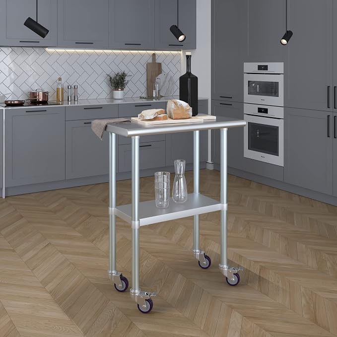 AmGood 18" x 30" Stainless Steel Work Table - Image 7