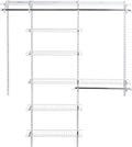 Rubbermaid Configurations Deluxe Custom Closet Kit 3-6 Ft. Adjustable Metal by Rubbermaid
