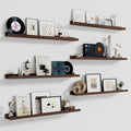 Fun Memories Picture Ledge Shelf, 48 Inch Long Floating Shelves Set of 6 by FunMemories