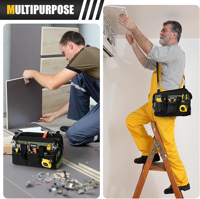 12-Inch Mini Small Tool Bag, 15-Pocket Portable Tool Box Organizer Storage - Image 7