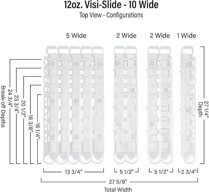 Display Technologies Visi-Slide Gravity Fed Organizer - Image 2