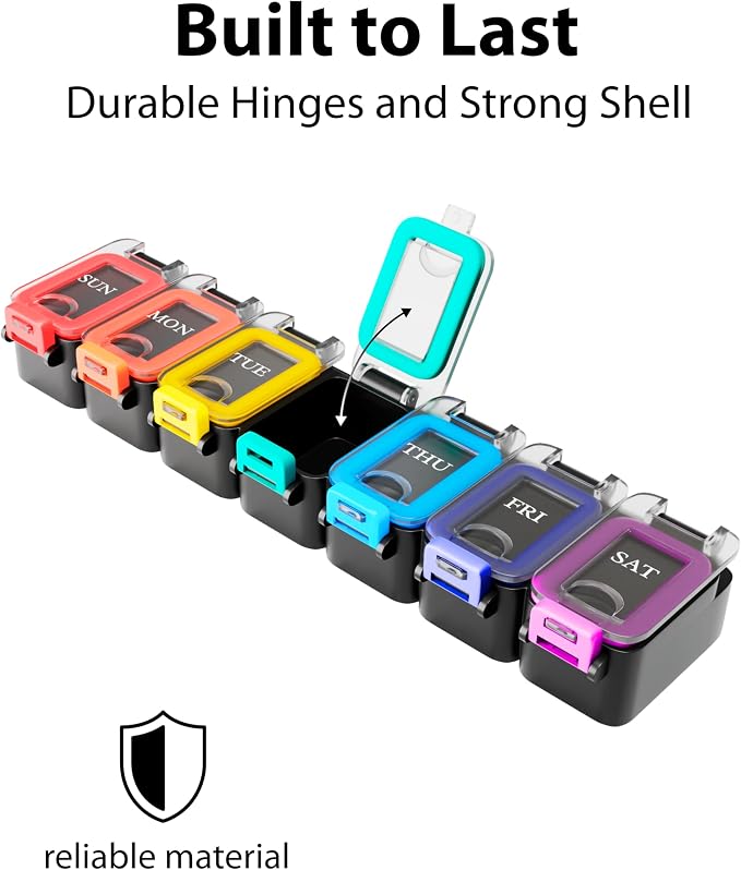 Weekly Pill Organizer 1 time a Day – Pill Box 7 Day - Image 9