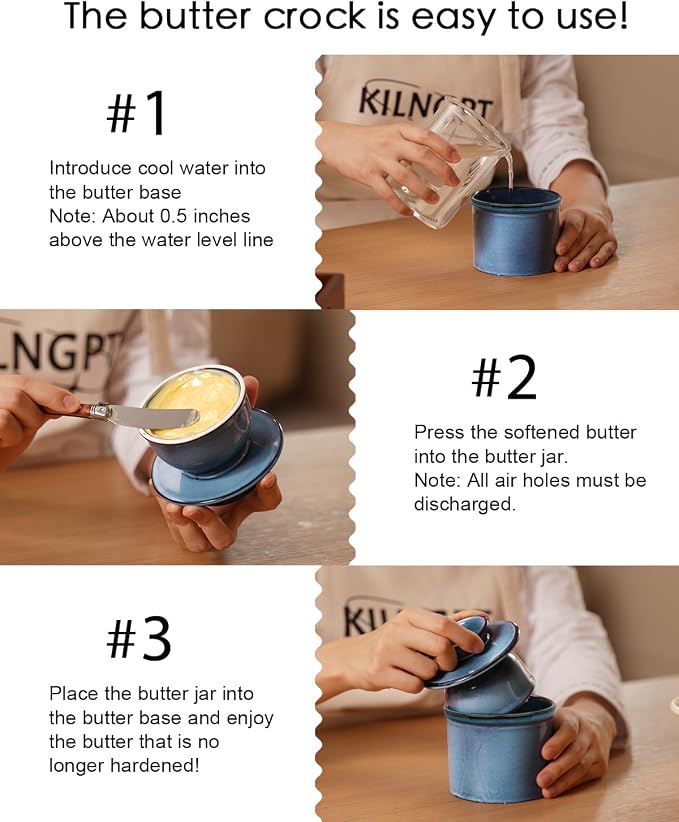 French Butter Dish, Butter Crock - Image 4
