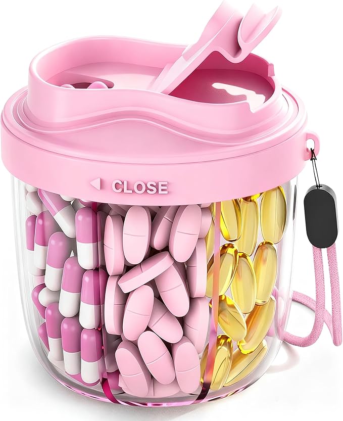 Cute Pill Organizer, Pill Dispenser by NAVIKIA