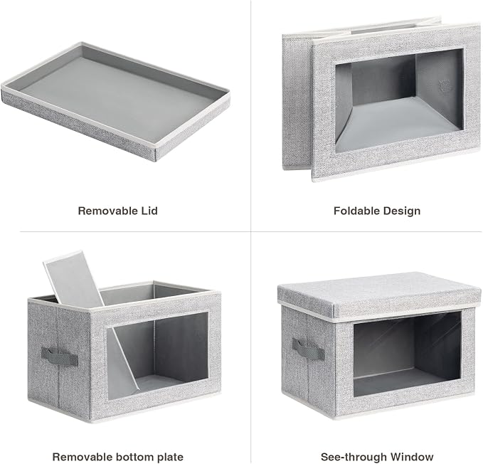 Stackable Storage Bins with Lids - Image 7