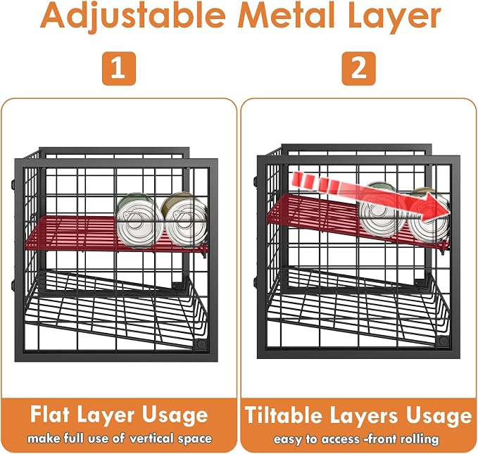 X-cosrack 2-Tier Stackable Can Organizer - Image 9