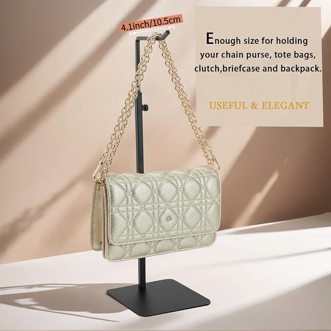 Purse Holder, Adjustable Purse Display Stand, Hanger Rack - Image 7