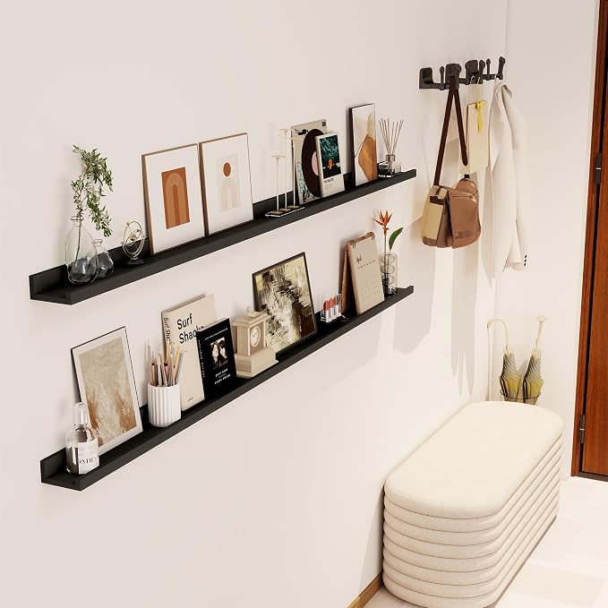 Axeman 72 Inch Black Floating Shelves - Image 2