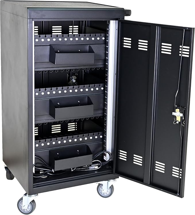 Laptop Charging Cart, 45 Device Tablet Storage Carts - Image 8
