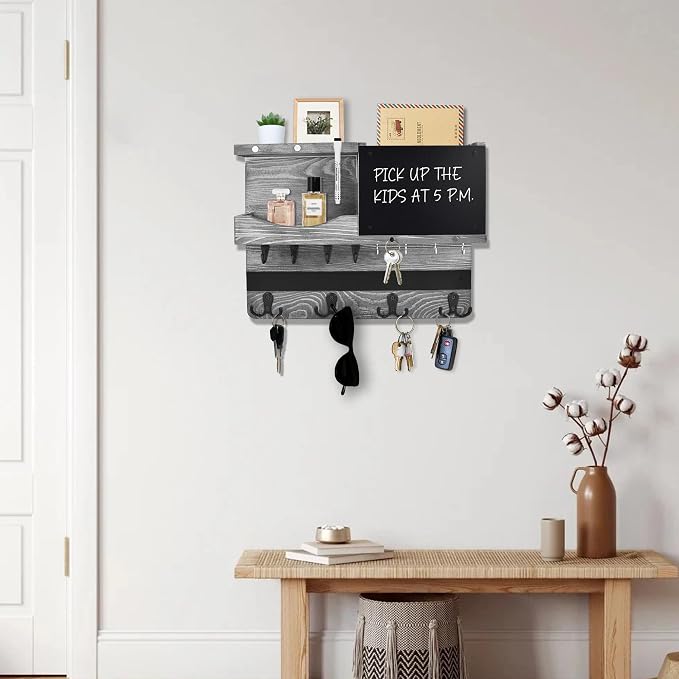 Key Holder for Wall Mount, Farmhouse Mail and Key Holder for Wall Hanger - Image 8