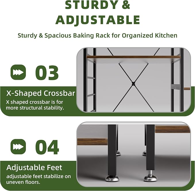 Baker’s Rack, Microwave Oven Stand - Image 6