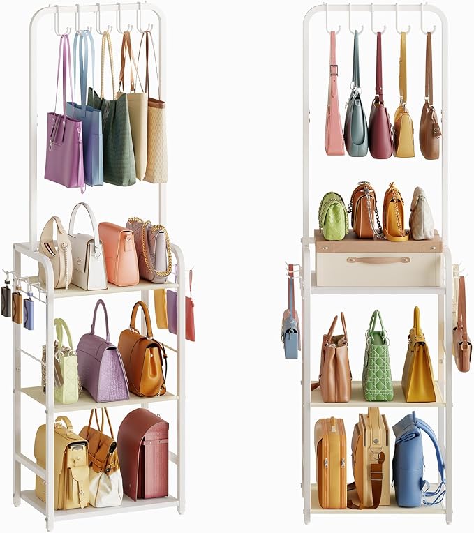 Tall Purse Organizer for Closet by Hayexiha