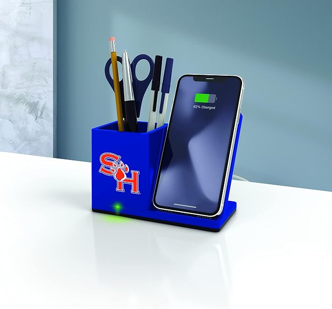 SOAR NCAA Unisex Cell Phone Wireless Charging Stand and Desktop Organizer - Image 2
