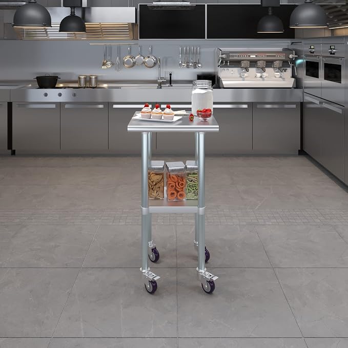 AmGood 20" Long x 20" Deep Stainless Steel Table - Image 9