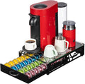 FlagShip Vertuo Pod Holder- Modern Glass Top Coffee Capsule Organizer & by FlagShip