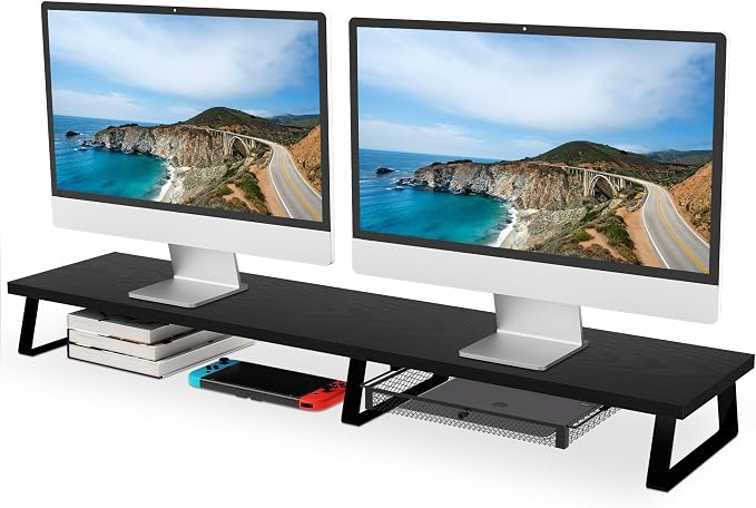Aothia Large Dual Monitor Stand Riser by AothiaSimpleNaturalUnique