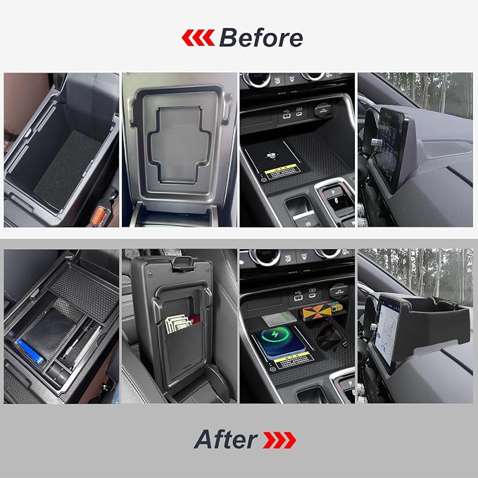 4PCS Center Console Organizer Compatible - Image 3