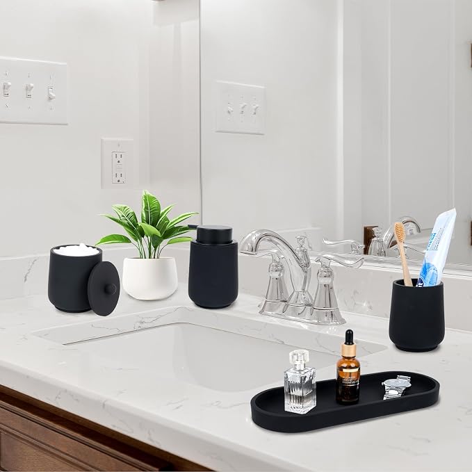Black Bathroom Accessories Set - Image 5