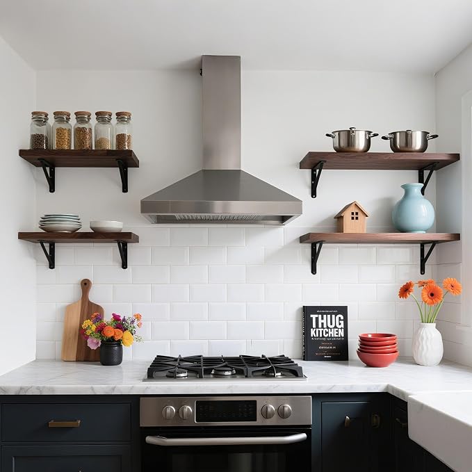 4 Pack L16 x H 10" Heavy Duty Shelf Brackets - Image 6