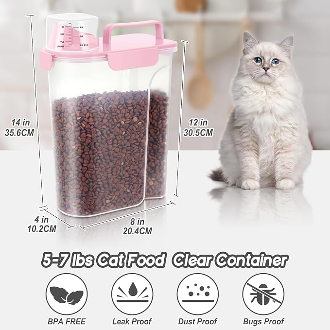 5-7Lbs Dog Cat Food Storage Container - Image 3
