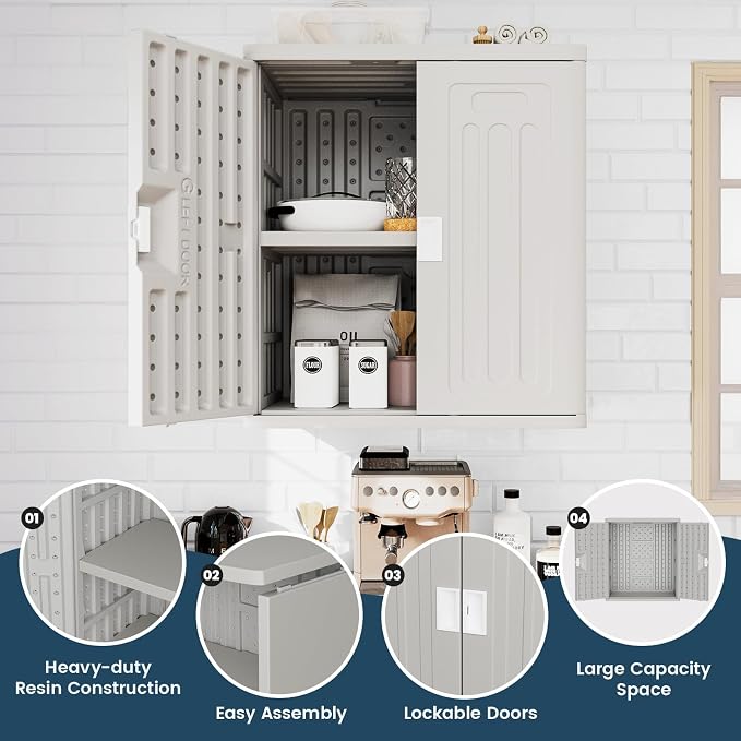 Amopatio Outdoor Storage Cabinet Waterproof - Image 6
