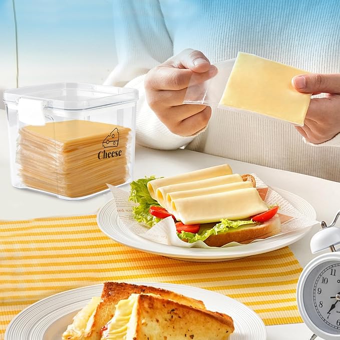 2 Pack Cheese Container for Refrigerator Airtight Creamer Container - Image 7