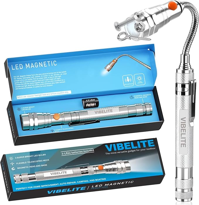 VIBELITE Extendable Magnetic Flashlight by VIBELITE
