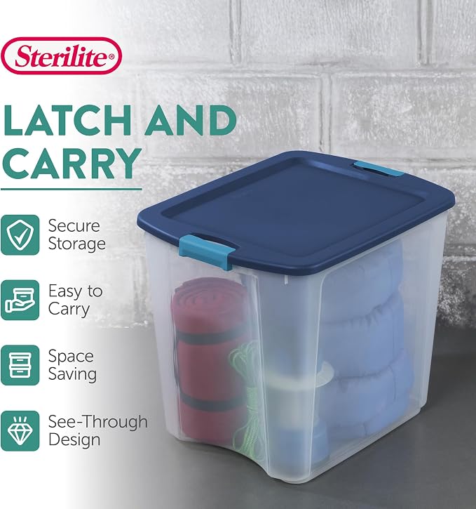 Sterilite 12-Pack Latch and Carry, 27 Gallon - Image 3