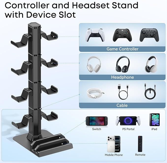 Headphone and Game Controller Desk Stand - Image 2