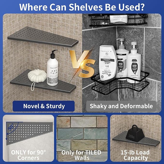 Corner Shower Shelf - Image 5