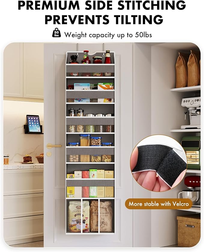 2-Pack Over The Door Organizer Hanging 6-Shelf Storage Organizer - Image 5