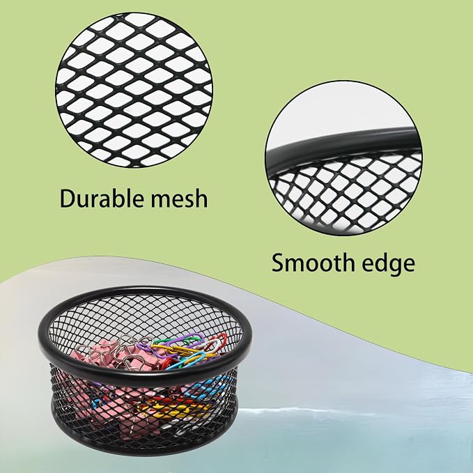 2 Pack Mesh Paper Clip Holder, Paperclip Holder - Image 3