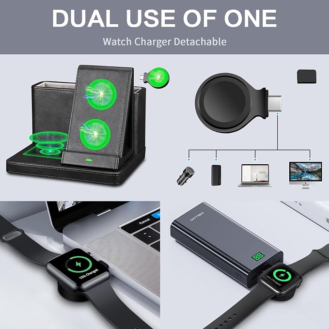 Desk Organizer with Phone Charger, Nightstand Desktop Organizer, Office - Image 3