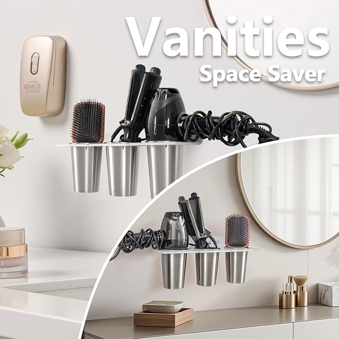 Hair Tool Organizer Wall Mount, Hair Tool Holder - Image 4