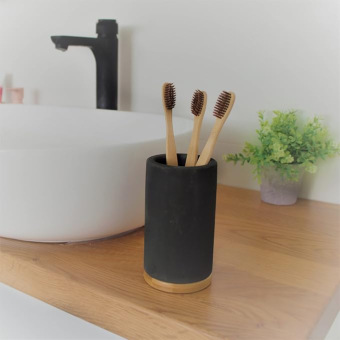 Matani Bamboo Toothbrush Holder Diatomite Tooth Brush Organizer - Image 7