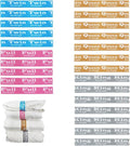 24 Packs Bed Sheet Organizer and Storage Size Label Bands, Elastic Sheet Folder by DecoHongDi