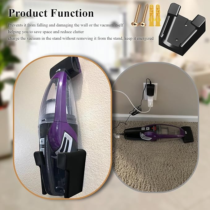1 Pc Wall Mount Vacuum Holder/Docking Station - Image 4