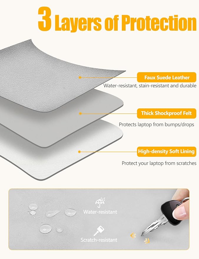 HYZUO 15 Inch Laptop Sleeve Case - Image 3