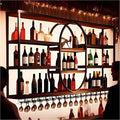 Large Wall Mount Wine Rack, Metal 4 Tier Large Capacity Hanging Bar Rack by Dernoing