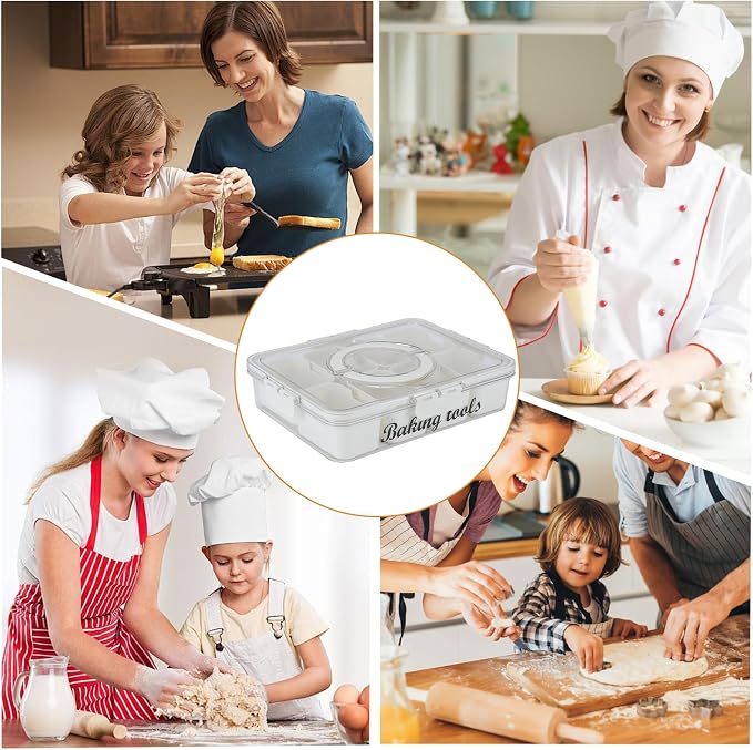 Cookie Cutter Tool Storage Box, Cake Decorating Supplies Accessories Bins - Image 3